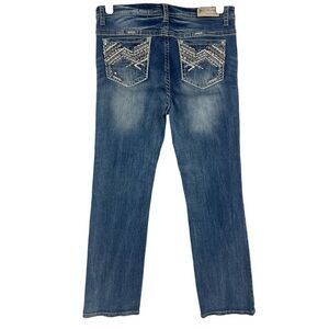 Grace jeans Western Stretch embellished embroidery Rodeo Cowgirl Bootcut SZ 18